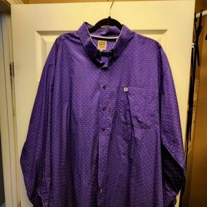 Purple cinch dress shirt